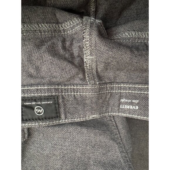 AG Adriano Goldschmied The Everett Slim Straight Leg Gray Pants Mens Size 32x34 - Picture 6 of 7